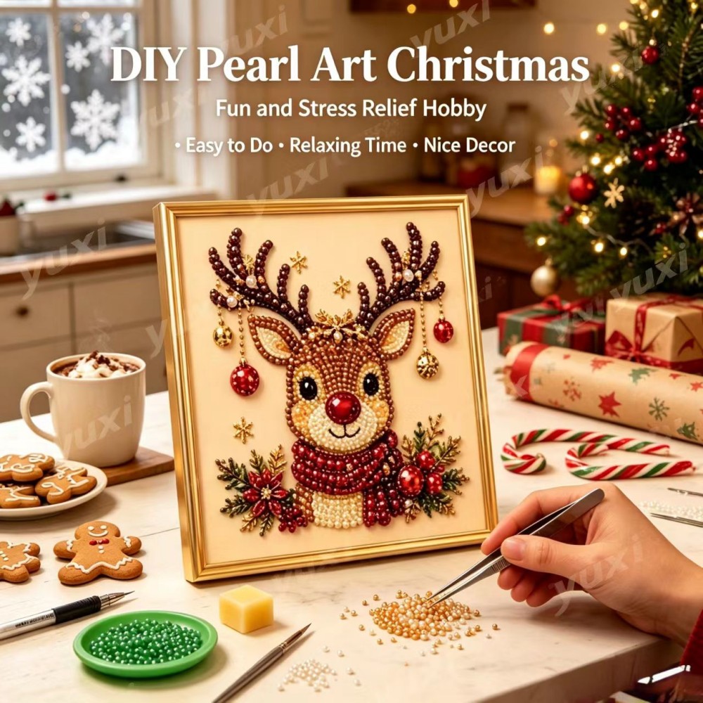 5D Diamond Painting Kit Full Drill - Christmas 5D Diamond Painting Kit with
