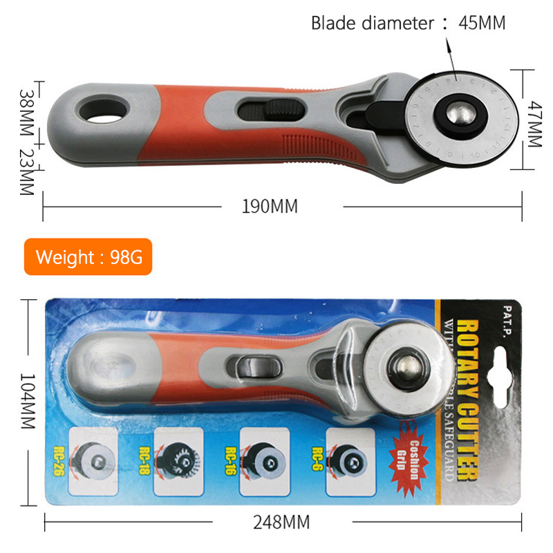 Leather Craft Cutter 45mm Rota - огляд і ціна Rotary Cutter For Fabric 45Mm