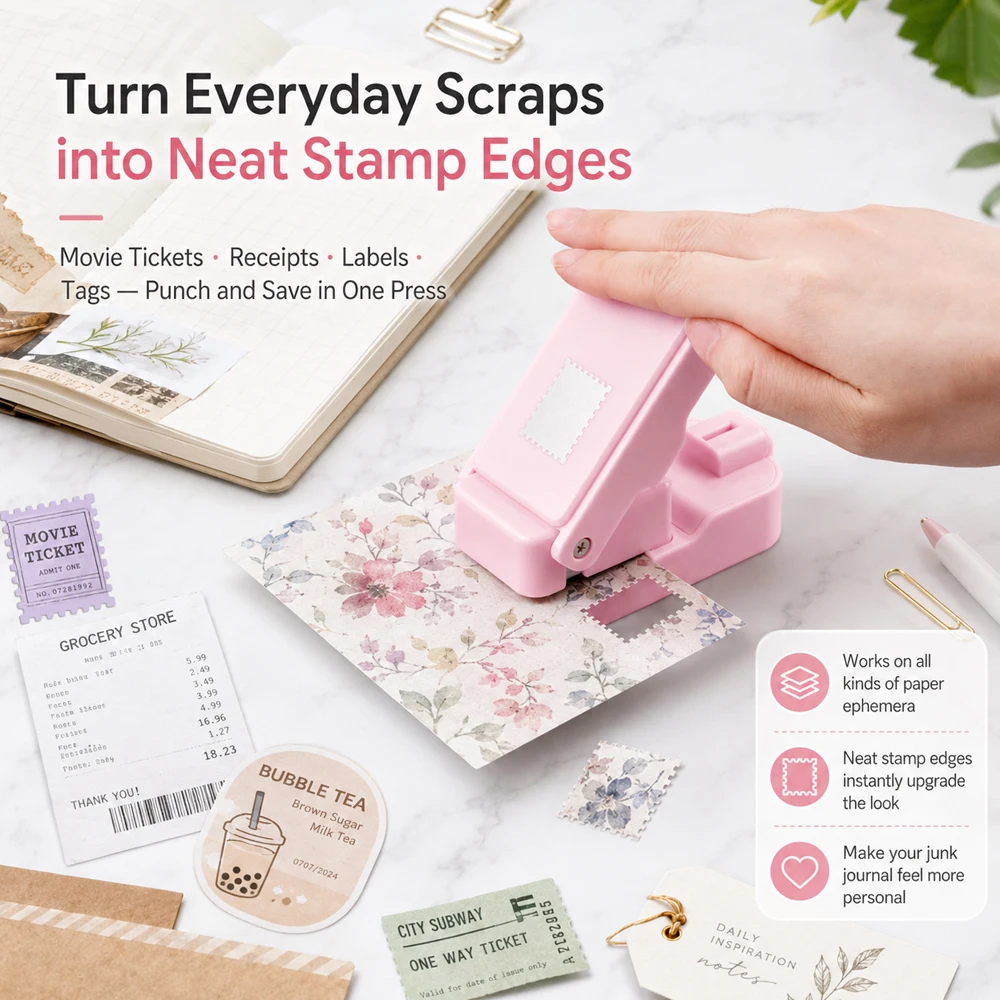 Postage Stamp Edge Paper Punch - огляд і ціна Scrapbooking