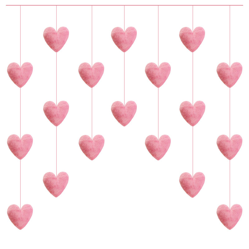 Kawaii Pink Heart Doorway Curt - огляд і ціна Beading