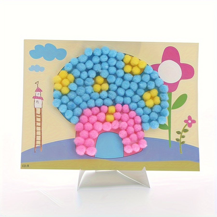 2pcs 16x21cm Colorful Pom-Pom  - огляд і ціна Painting Supplies