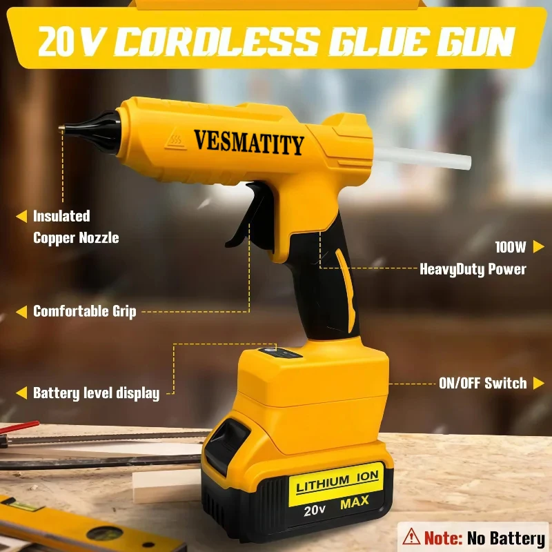 Cordless Electric Handheld Hot - огляд і ціна Hot Melt Glue Gun Cordless