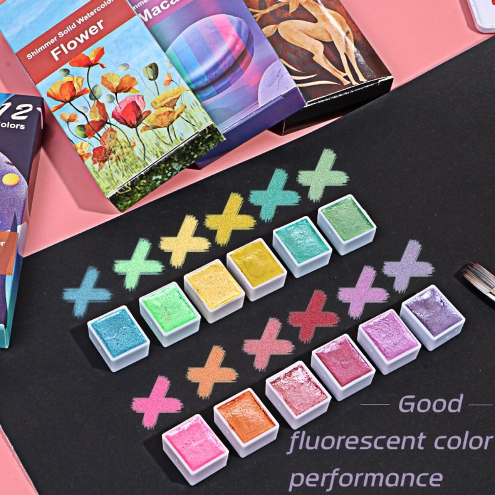 Portable Solid Watercolor Pain - огляд і ціна Watercolor Paint Set Solid Pigment