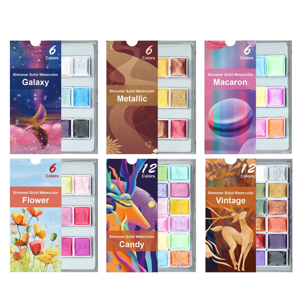 Portable Solid Watercolor Pain - огляд і ціна Watercolor Paint Set Solid Pigment