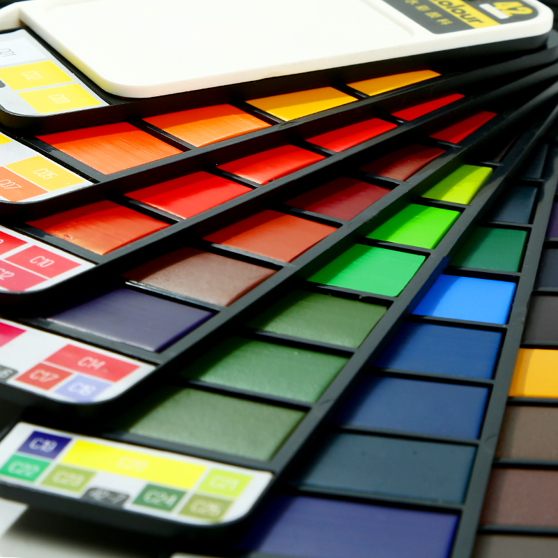 18/25/33/42 Colors Solid Water - огляд і ціна Watercolor Paint Set Solid Pigment