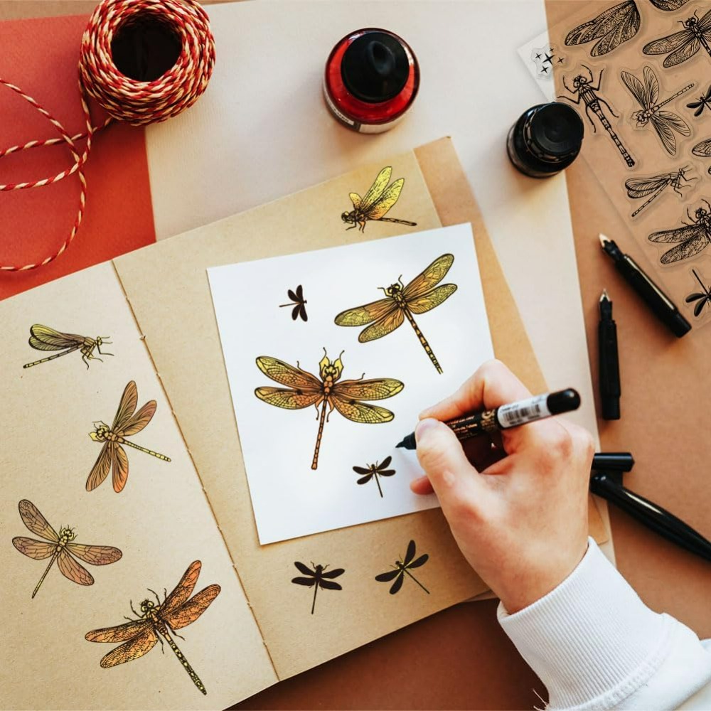 Dragonfly Clear Stamps for DIY - огляд і ціна Clear Silicone Stamps For Card Making