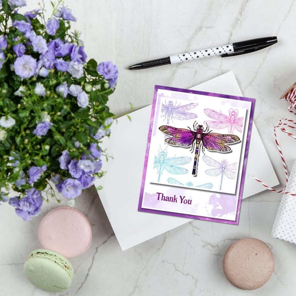 Dragonfly Clear Stamps for DIY - огляд і ціна Clear Silicone Stamps For Card Making