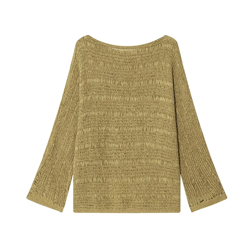 Vintage Boat Neck Knit Sweater - огляд і ціна Embroidery