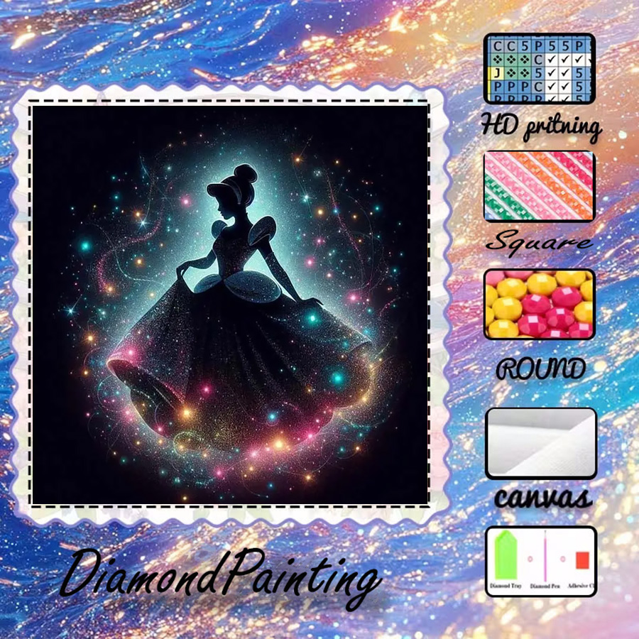 1 piece - 5D-DIY - Flocking cl - огляд і ціна 5D Diamond Painting Kit Full Drill