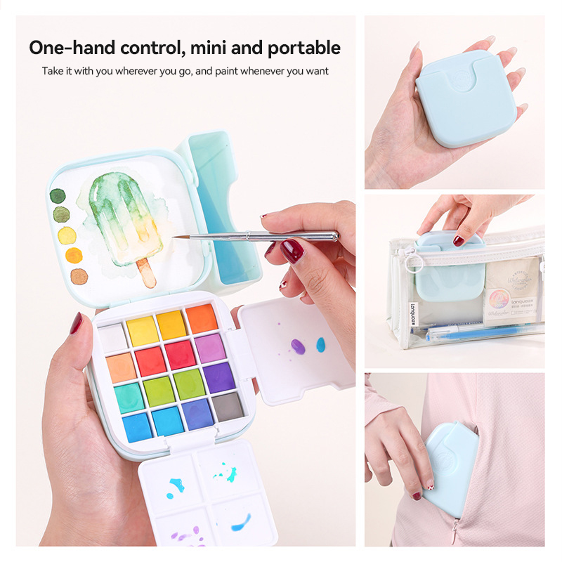 LANGUO 16Colors Watercolor Pai - огляд і ціна Watercolor Paint Set Solid Pigment