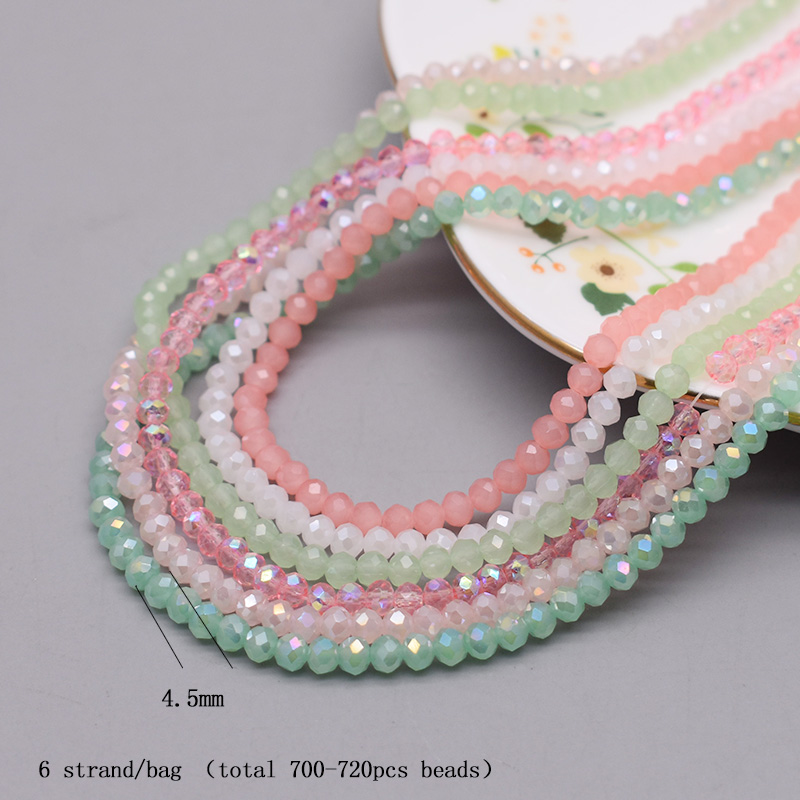 4mm Color scheme 6 strand/bag  - огляд і ціна Glass Seed Beads 2Mm Jewelry Making