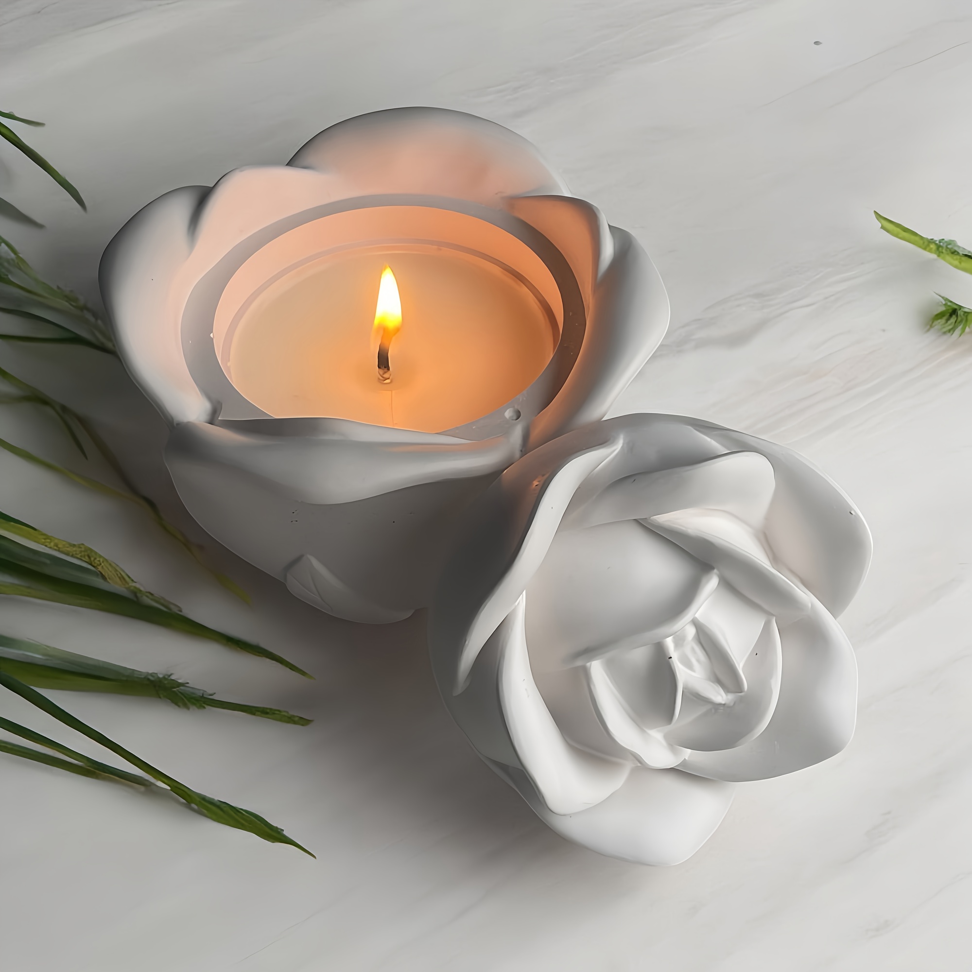 2-Piece Set Rose Shaped Silico - огляд і ціна Silicone Epoxy Resin Molds Set