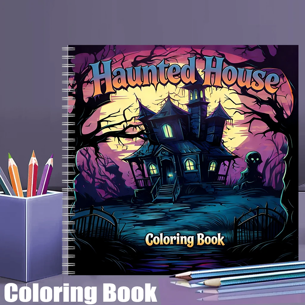 Haunted House Coloring Book fo - огляд і ціна Painting Supplies
