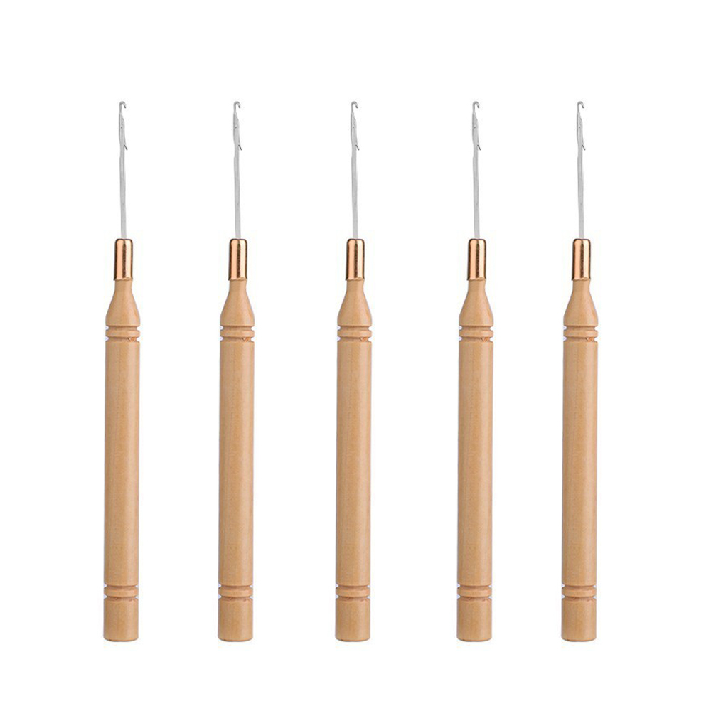 Ergonomic Wooden Handle Hair E - огляд і ціна Wooden Crochet Hooks Ergonomic Handle