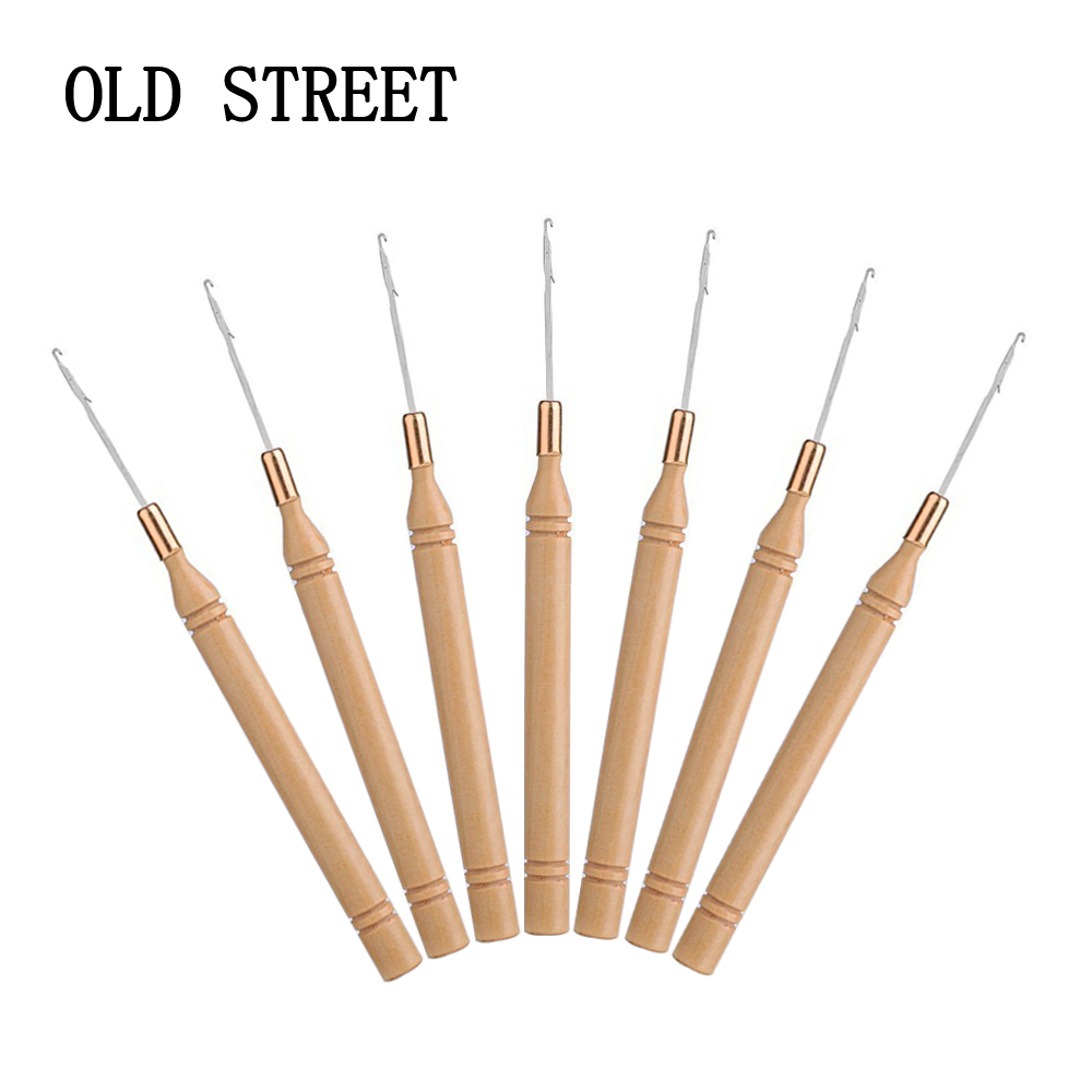 Ergonomic Wooden Handle Hair E - огляд і ціна Wooden Crochet Hooks Ergonomic Handle