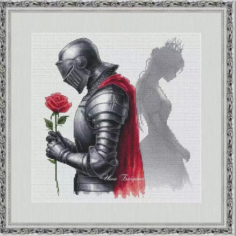 [[CC4971 - Knight in Love] DIY - огляд і ціна Cross Stitch Stamped Kits Beginners