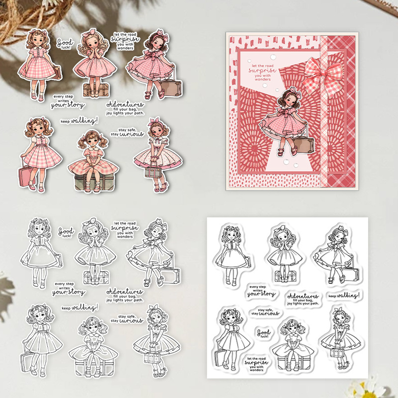Suncraft Lovely Traveling Litt - огляд і ціна Clear Silicone Stamps For Card Making
