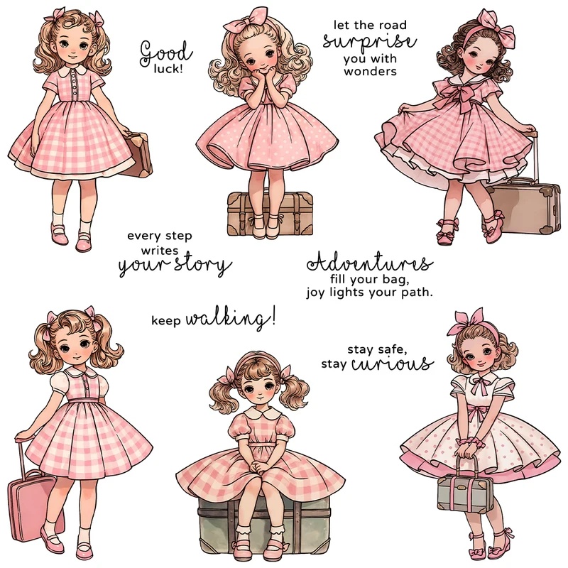 Suncraft Lovely Traveling Litt - огляд і ціна Clear Silicone Stamps For Card Making