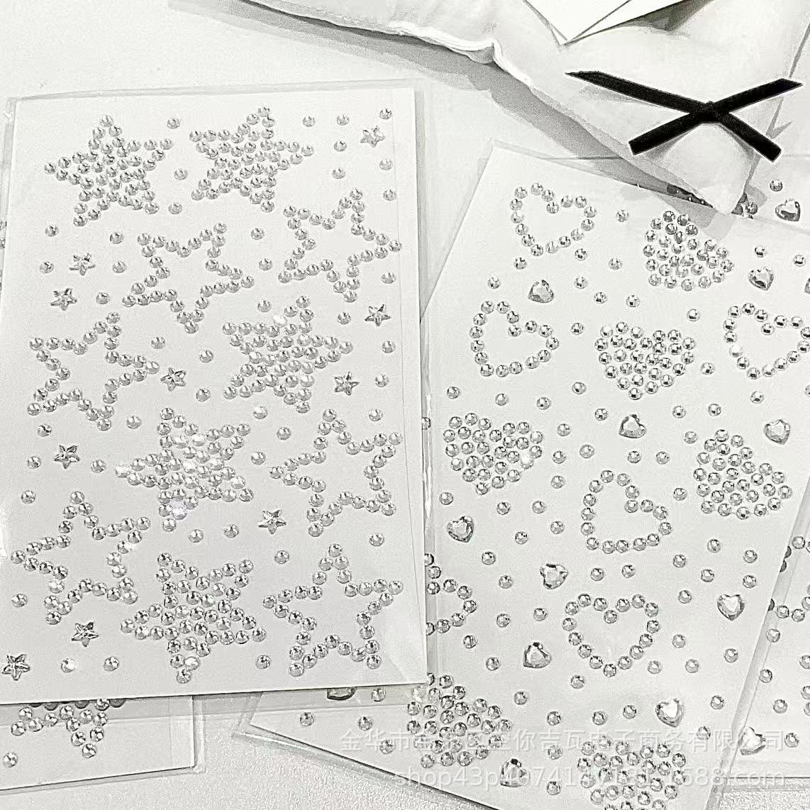 Silver Star Heart Rhinestone S - огляд і ціна Scrapbooking