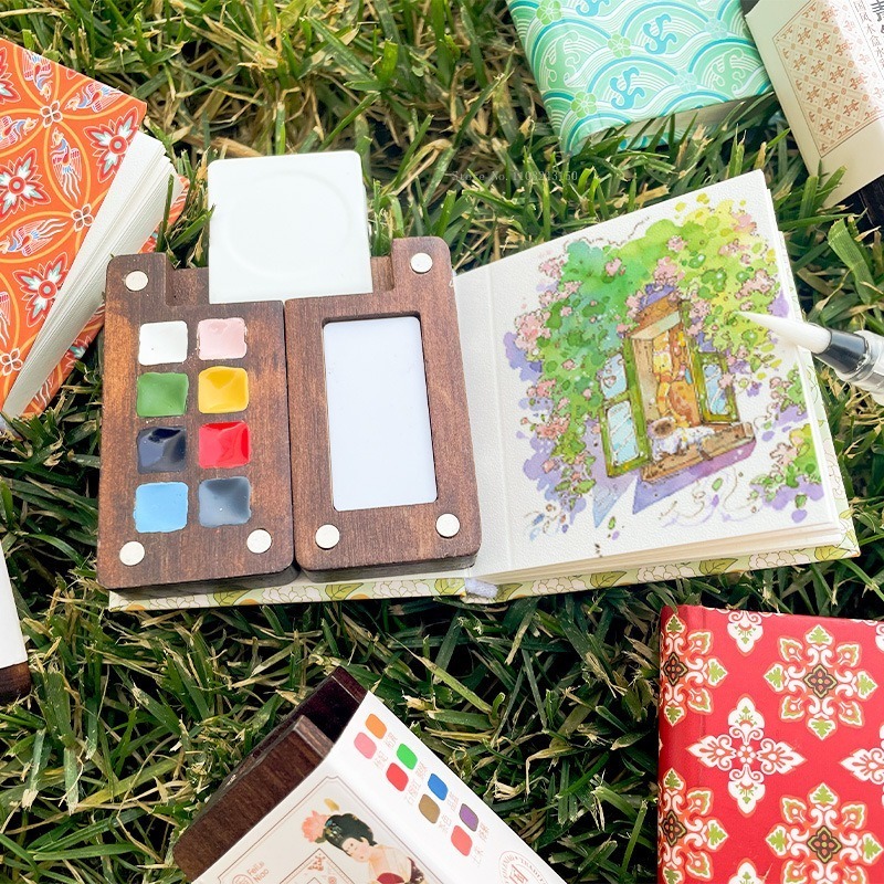 Mini Portable Watercolor Pigme - огляд і ціна Watercolor Paint Set Solid Pigment