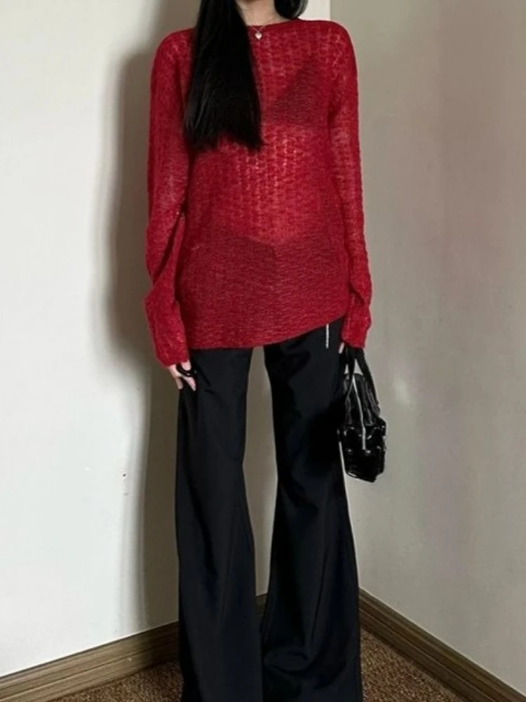 Y2K See-Through Knitted Women' - огляд і ціна Embroidery