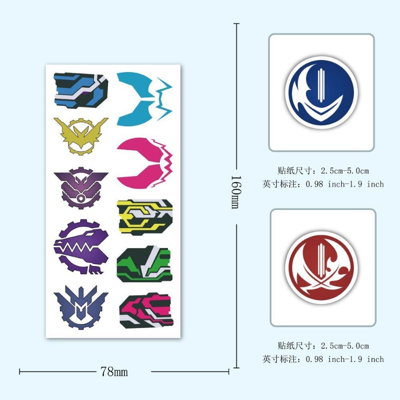 60 Sheets Kamen Rider Logo Sti - огляд і ціна Scrapbooking