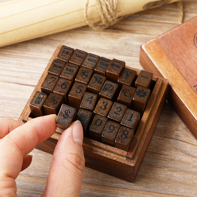 Vintage Alphabet Rubber Stamps - огляд і ціна Scrapbooking